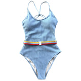CUPSHE Blue One-piece Swimsuit